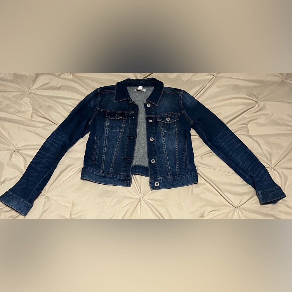 Arizona Jean Co. Dark Blue Denim Jacket Size Snall